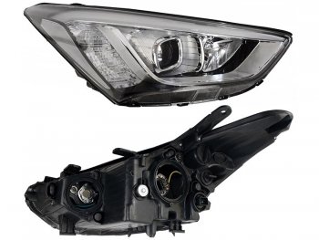 Правая фара SAT Hyundai Santa Fe  DM (2012-2016) дорестайлинг