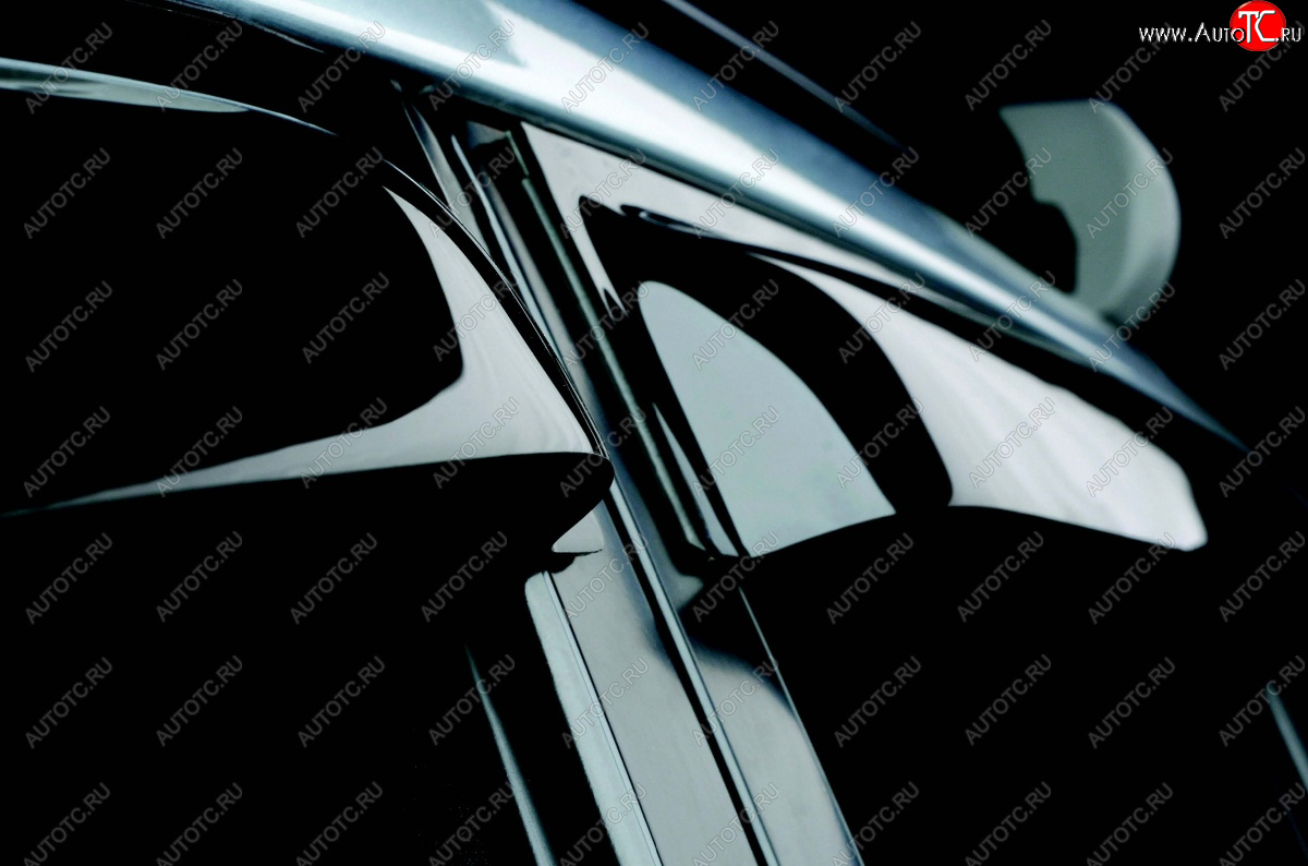 3 199 р. Дефлектора окон SIM Hyundai Solaris HCR седан дорестайлинг (2017-2020)  с доставкой в г. Керчь
