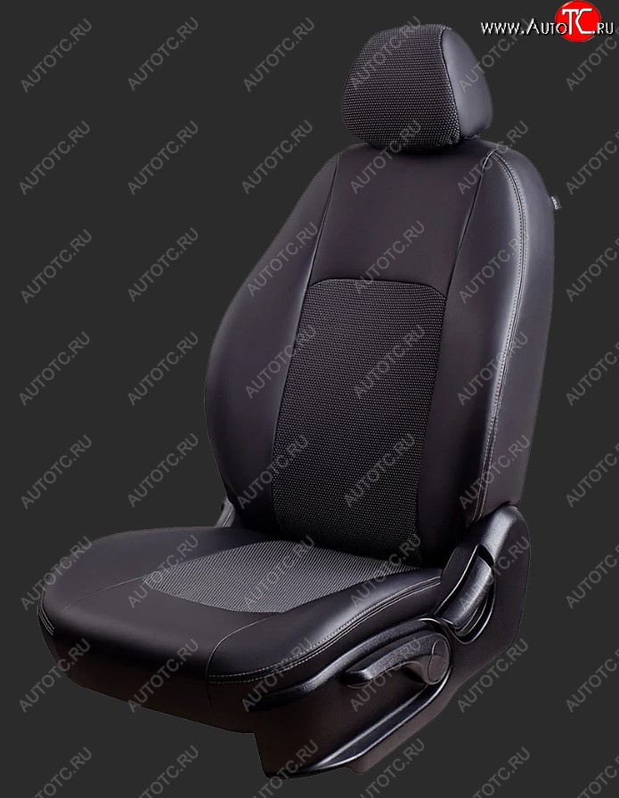 5 899 р. Чехлы для сидений Lord Autofashion Турин (экокожа/жаккард, спинка 60/40, 3 Г-образных подголовника)  Hyundai Solaris  HCR (2017-2022) седан дорестайлинг, седан рестайлинг (Черный, вставка жаккард Тома Серый)  с доставкой в г. Керчь