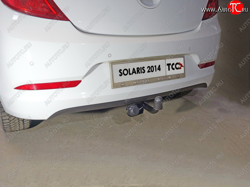 10 799 р. Фаркоп (тягово-сцепное устройство) TCC  Hyundai Solaris  RBr (2014-2017) седан рестайлинг, хэтчбэк рестайлинг (шар А)  с доставкой в г. Керчь