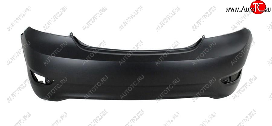 5 349 р. Задний бампер SAT (пр-во Тайвань)  Hyundai Solaris  RBr (2010-2014) седан дорестайлинг (Неокрашенный)  с доставкой в г. Керчь