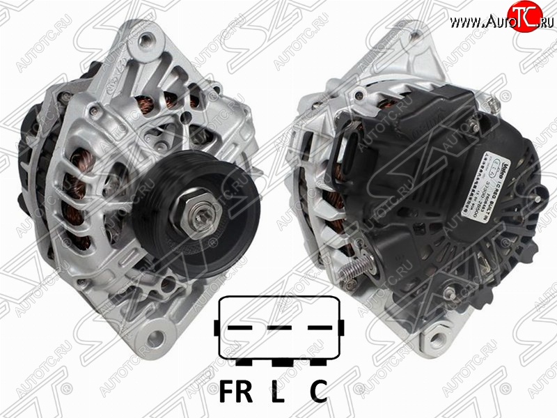 11 199 р. Генератор (1.4/1.6) SAT  Hyundai Solaris  RBr (2010-2017), KIA Rio  3 QB (2011-2017)  с доставкой в г. Керчь