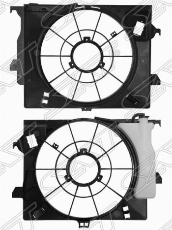 Диффузор радиатора SAT Hyundai Solaris RBr седан дорестайлинг (2010-2014)