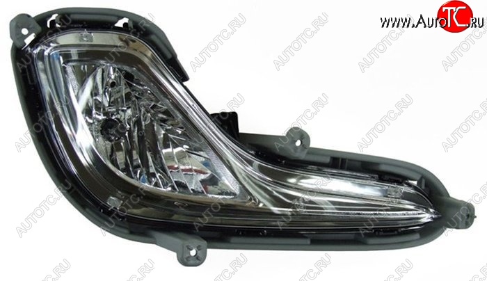 759 р. Правая противотуманная фара SAT  Hyundai Solaris  RBr (2010-2014) седан дорестайлинг  с доставкой в г. Керчь