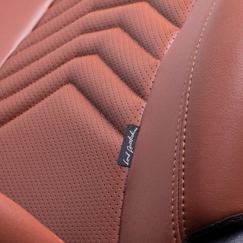 18 749 р. Чехлы для сидений Lord Autofashion Байрон ПРЕЗИДЕНТ (экокожа, спинка 60/40, 2 Г-образных подголовника)  Hyundai Solaris  RBr (2010-2017) седан дорестайлинг, седан рестайлинг (Коричневый, вставка коричневая, строчка коричневая)  с доставкой в г. Керчь. Увеличить фотографию 2