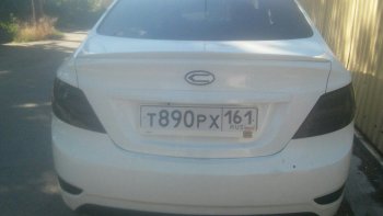 3 399 р. Лип-спойлер АвтоКрат  Hyundai Solaris  RBr (2014-2017) седан рестайлинг (Неокрашенный)  с доставкой в г. Керчь. Увеличить фотографию 4