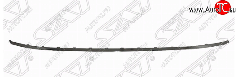 2 799 р. Молдинг на передний бампер для SAT  Hyundai Sonata  DN8 (2019-2022) (хром)  с доставкой в г. Керчь