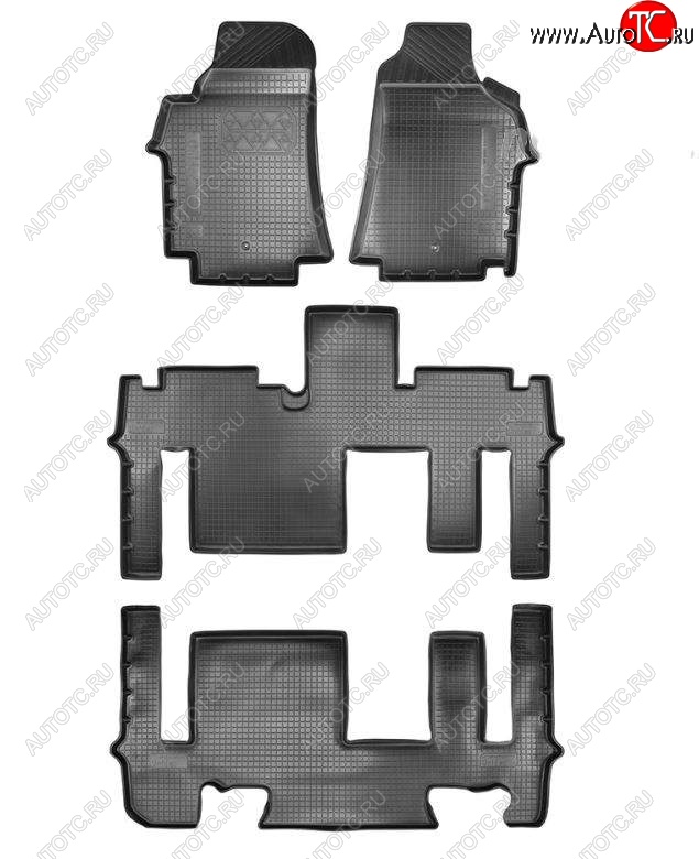 5 949 р. Коврики салонные Noplast (3 ряда)  Hyundai Starex/Grand Starex/H1  TQ (2017-2022) 2-ой рестайлинг (Бежевый)  с доставкой в г. Керчь