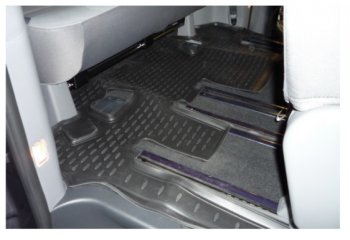 4 999 р. Коврики в салон Element 4 шт. (полиуретан) Hyundai Starex/Grand Starex/H1 TQ дорестайлинг (2007-2013)  с доставкой в г. Керчь. Увеличить фотографию 6