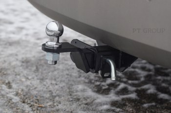 16 399 р. Фаркоп Petroil Tuning (съемный квадрат) Hyundai Starex/Grand Starex/H1 TQ дорестайлинг (2007-2013)  с доставкой в г. Керчь. Увеличить фотографию 2