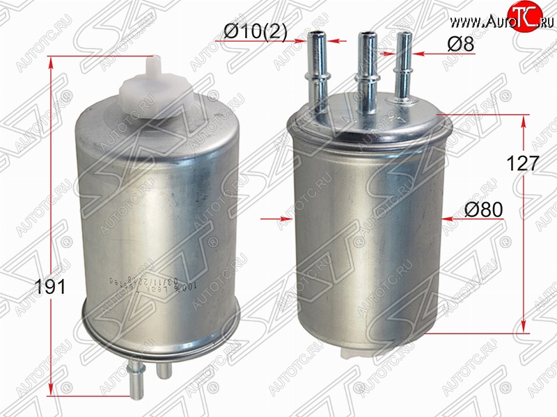 649 р. Топливный фильтр SAT (2.0 л.)  Hyundai Terracan  HP (2001-2007), KIA Bongo  4 PU (2004-2012), SSANGYONG Actyon ( 1) (2006-2021), SSANGYONG Actyon Sport (2006-2011)  с доставкой в г. Керчь