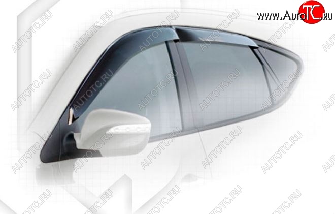 2 079 р. Дефлектора окон CA-Plastiс  Hyundai Tucson  LM (2010-2017) (Classic полупрозрачный, Без хром молдингов)  с доставкой в г. Керчь