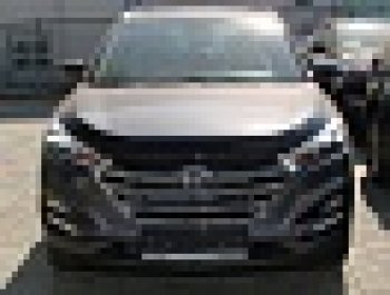 3 299 р. Дефлектор капота SIM Hyundai Tucson TL дорестайлинг (2015-2018)  с доставкой в г. Керчь. Увеличить фотографию 2