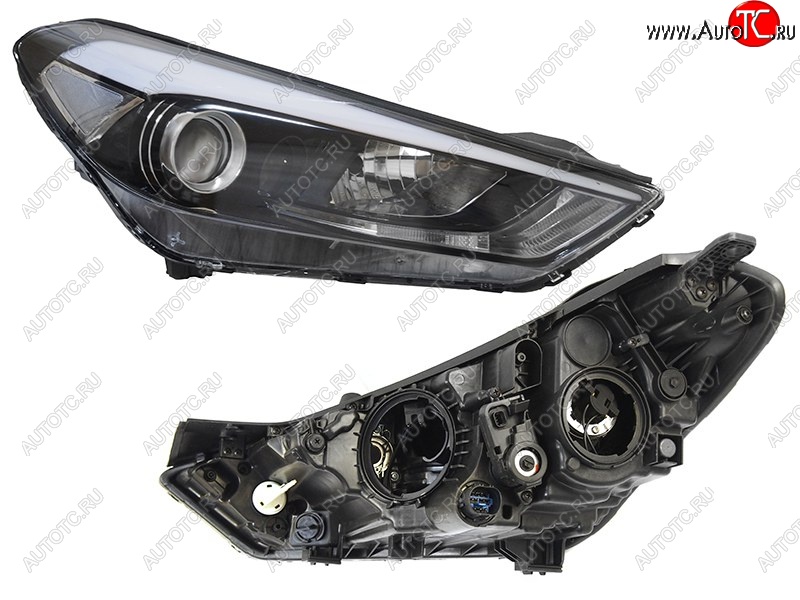 10 899 р. Правая передняя фара SAT (галоген)  Hyundai Tucson  TL (2015-2018) дорестайлинг  с доставкой в г. Керчь