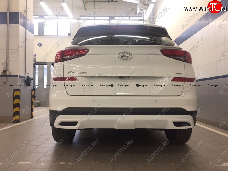 6 799 р. Юбка заднего бампера АВТОКРАТ Hyundai Tucson TL рестайлинг (2018-2021) (Неокрашенная)  с доставкой в г. Керчь