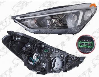 Левая передняя фара SAT Hyundai Tucson  TL (2018-2021) рестайлинг