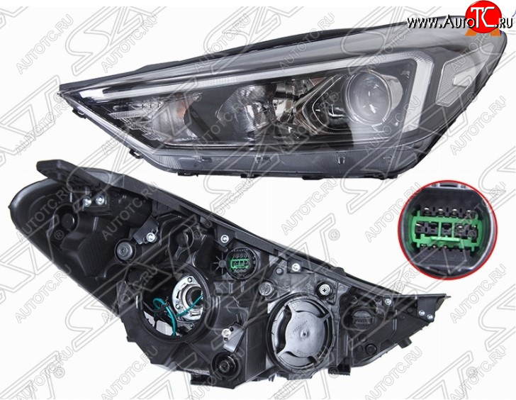 16 549 р. Левая передняя фара SAT  Hyundai Tucson  TL (2018-2021) рестайлинг  с доставкой в г. Керчь