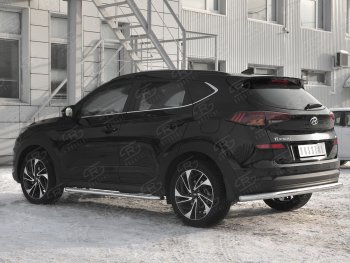 15 349 р. Защита заднего бампера (Ø63 мм, нержавейка) RUSSTAL  Hyundai Tucson  TL (2018-2021) рестайлинг  с доставкой в г. Керчь. Увеличить фотографию 4