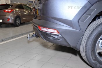 17 449 р. Фаркоп PT GROUP /съемный квадрат/ HYUNDAI Tucson 2021- (Сборка РФ)/ KIA Sportage 2022- (HTS-21-991101.22)  Hyundai Tucson  NX4 (2020-2022)  с доставкой в г. Керчь. Увеличить фотографию 2