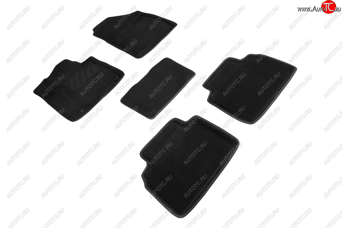 5 699 р. Коврики в салон SEINTEX 3D ВОРС (комплект) Hyundai Tucson NX4 (2020-2022) (Цвет: черный)  с доставкой в г. Керчь