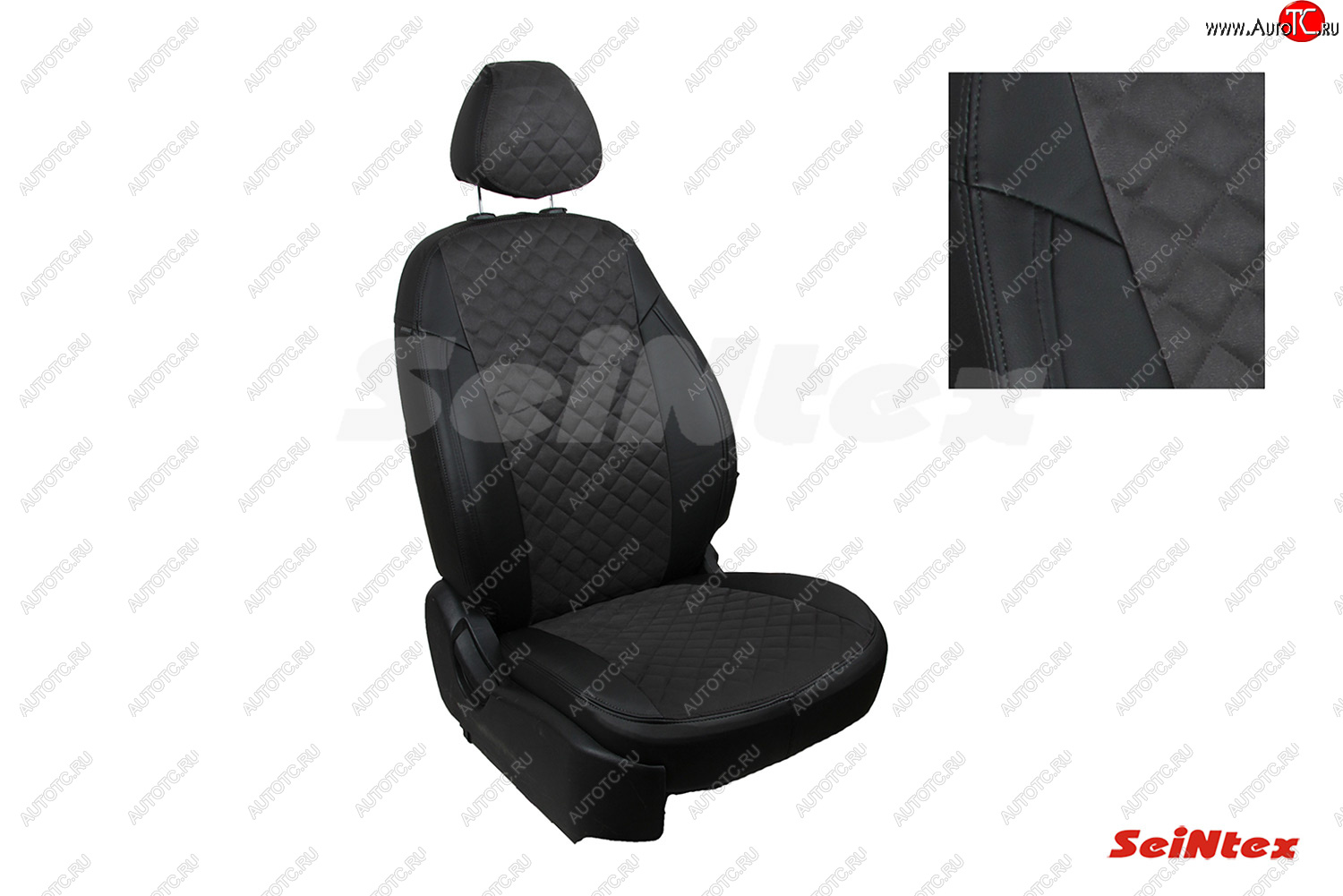 7 549 р. Чехлы для сидений Seintex Ромб Алькантара Hyundai Tucson JM (2004-2010)  с доставкой в г. Керчь