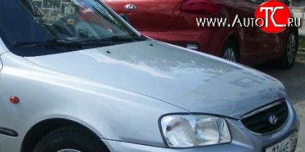 15 999 р. Капот Стандартный Hyundai Accent 2 LC седан дорестайлинг (ТагАЗ) (1999-2012) (Окрашенный)  с доставкой в г. Керчь
