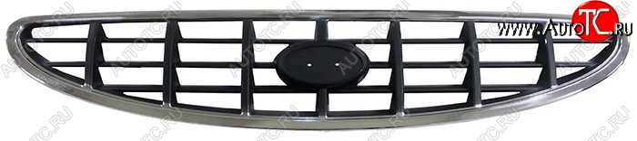 1 359 р. Решётка радиатора SAT  Hyundai Accent  2 LC (1999-2012) седан дорестайлинг (ТагАЗ) (Неокрашенная)  с доставкой в г. Керчь