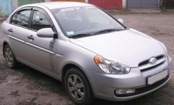 1 649 р. Реснички на фары CT v1 Hyundai Accent 3 MC седан (2005-2011) (Неокрашенные)  с доставкой в г. Керчь. Увеличить фотографию 2