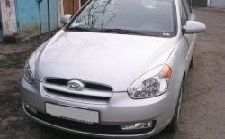 1 649 р. Реснички на фары CT v1 Hyundai Accent 3 MC седан (2005-2011) (Неокрашенные)  с доставкой в г. Керчь. Увеличить фотографию 3