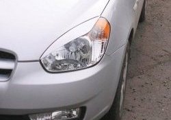 Реснички на фары CT v1 Hyundai Accent 3 MC седан (2005-2011)