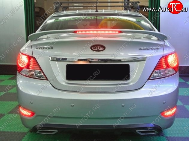 4 849 р. Спойлер MC (05-10) Mobis-style Hyundai Solaris RBr седан дорестайлинг (2010-2014) (Неокрашенный)  с доставкой в г. Керчь