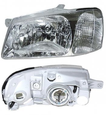 Левая фара DEPO Hyundai Accent 2 LC седан дорестайлинг (ТагАЗ) (1999-2012)