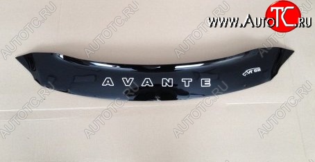 999 р. Дефлектор капота Russtal (короткий) Hyundai Avante (2010-2013)  с доставкой в г. Керчь