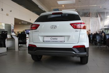 5 649 р. Накладка на задний бампер АвтоКрат  Hyundai Creta  GS (2015-2021) дорестайлинг, рестайлинг (Неокрашенная)  с доставкой в г. Керчь. Увеличить фотографию 2
