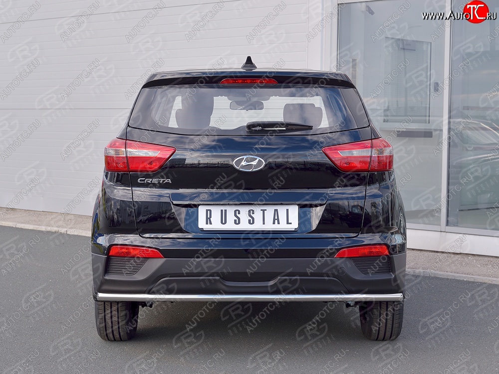 13 999 р. Защита заднего бампера (Ø42 мм, нержавейка) SLITKOFF  Hyundai Creta  GS (2015-2021) дорестайлинг, рестайлинг  с доставкой в г. Керчь