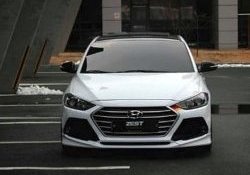5 999 р. Накладка на передний бампер AD Zest Style Hyundai Elantra AD дорестайлинг (2016-2019) (Неокрашенная)  с доставкой в г. Керчь. Увеличить фотографию 2