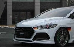 5 999 р. Накладка на передний бампер AD Zest Style Hyundai Elantra AD дорестайлинг (2016-2019) (Неокрашенная)  с доставкой в г. Керчь. Увеличить фотографию 3