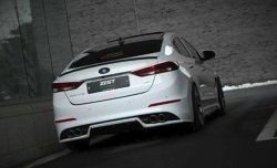 5 999 р. Накладка на задний бампер AD Zest Style Hyundai Elantra AD дорестайлинг (2016-2019) (Неокрашенная)  с доставкой в г. Керчь. Увеличить фотографию 2