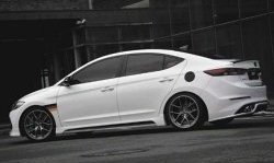 5 999 р. Накладка на задний бампер AD Zest Style Hyundai Elantra AD дорестайлинг (2016-2019) (Неокрашенная)  с доставкой в г. Керчь. Увеличить фотографию 3