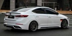 4 999 р. Пороги накладки AD Zest Style Hyundai Elantra AD дорестайлинг (2016-2019) (Неокрашенные)  с доставкой в г. Керчь. Увеличить фотографию 2