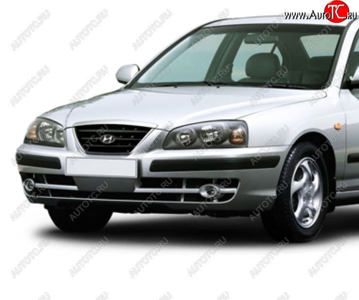 5 999 р. Бампер передний NSP Hyundai Elantra XD седан дорестайлинг (2000-2003) (Неокрашенный)  с доставкой в г. Керчь