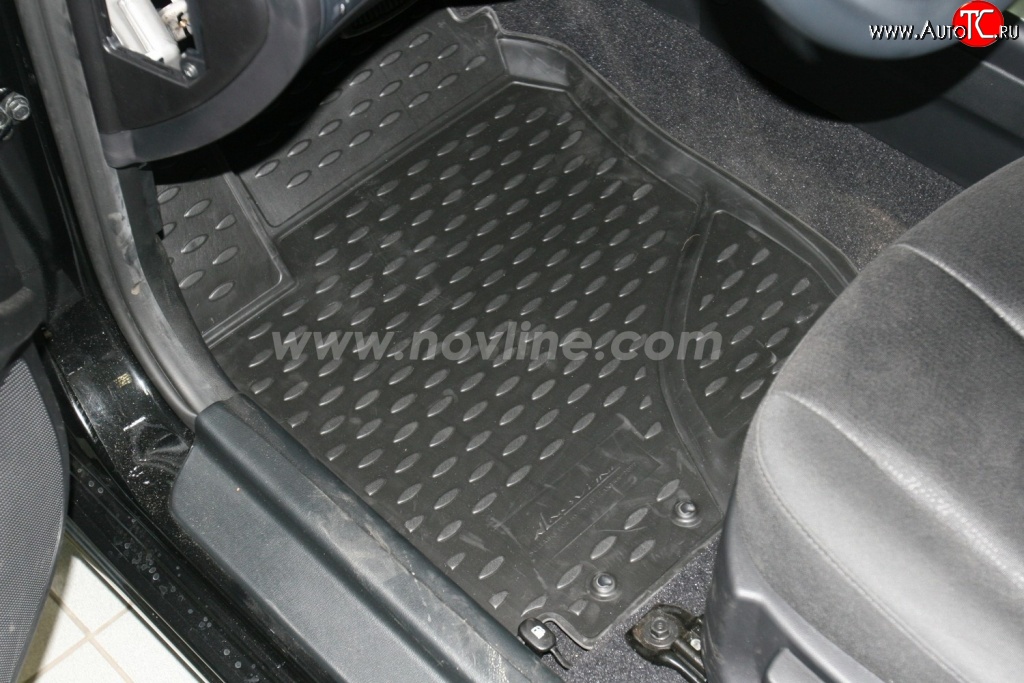 2 499 р. Комплект ковриков в салон Element 4 шт. (полиуретан) Hyundai Elantra HD (2006-2011)  с доставкой в г. Керчь