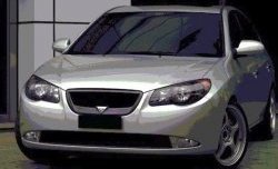 4 599 р. Решётка радиатора RoadRuns Hyundai Elantra HD (2006-2011) (Неокрашенная)  с доставкой в г. Керчь. Увеличить фотографию 2