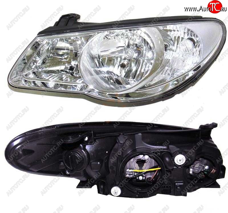 2 899 р. Фара BRIGHTROAD (с корректором, правая) Hyundai Elantra HD (2006-2011)  с доставкой в г. Керчь