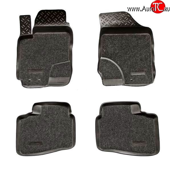 3 399 р. Комплект ковриков в салон Aileron 4 шт. (полиуретан, покрытие Soft) Hyundai Elantra HD (2006-2011)  с доставкой в г. Керчь