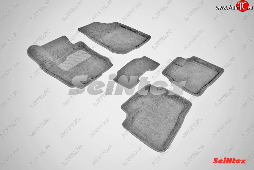 7 399 р. Износостойкие коврики в салон 3D HYUNDAI ELANTRA серые (компл) Hyundai Elantra HD (2006-2011)  с доставкой в г. Керчь
