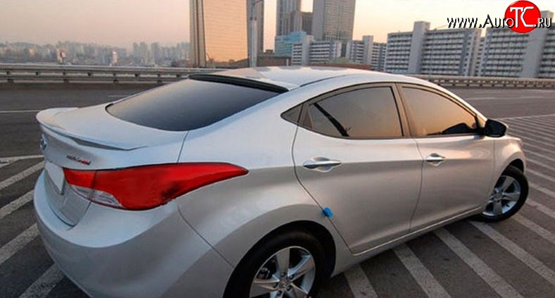 2 799 р. Козырёк на заднее стекло M-VRS Hyundai Elantra MD рестайлинг (2013-2016) (Неокрашенный)  с доставкой в г. Керчь