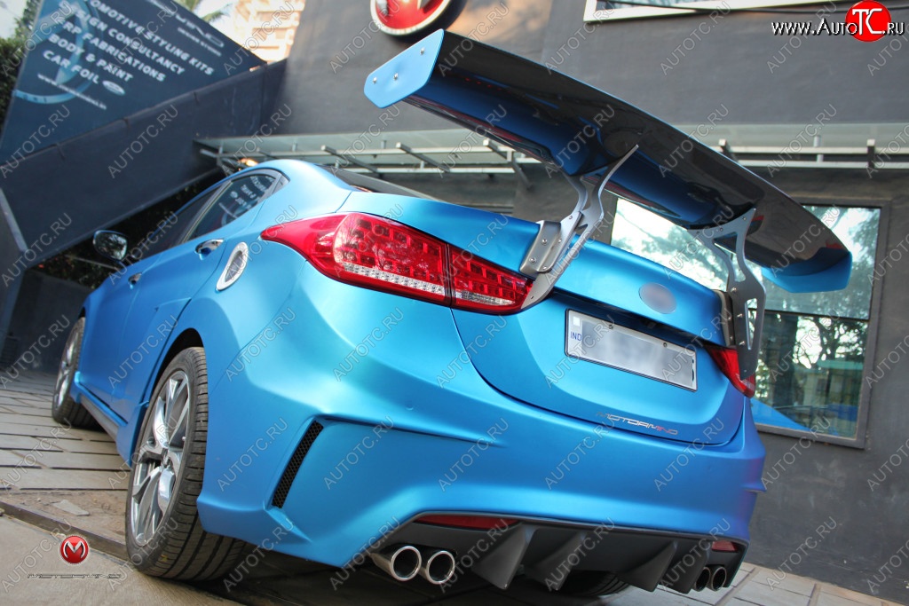 9 299 р. Задний бампер с диффузором M&S Version Hyundai Elantra MD дорестайлинг (2010-2013) (Неокрашенный)  с доставкой в г. Керчь