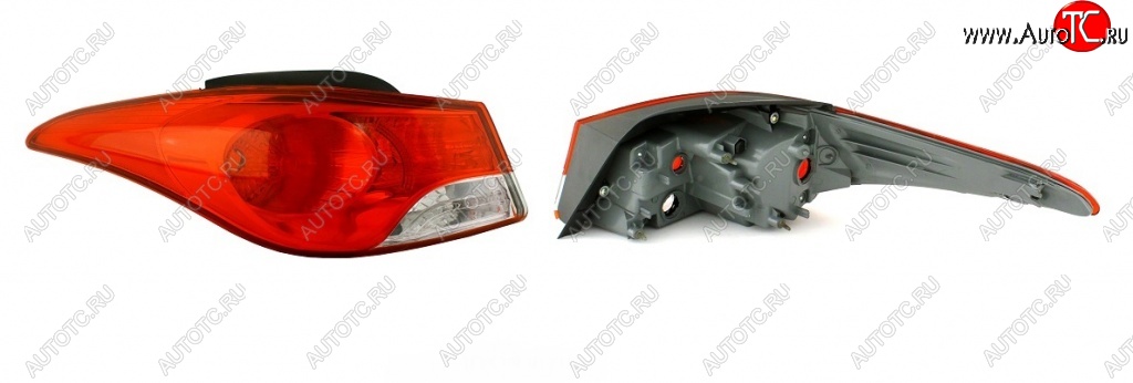 1 449 р. Фонарь BRIGHTROAD (внешний, левый) Hyundai Elantra MD дорестайлинг (2010-2013)  с доставкой в г. Керчь