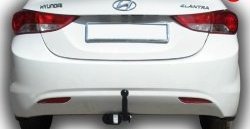 6 999 р. Фаркоп (седан) Лидер Плюс Hyundai Elantra MD рестайлинг (2013-2016) (Без электропакета)  с доставкой в г. Керчь. Увеличить фотографию 2